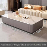 Nordic Clear Designer Coffee Table — Minimalist Living Room Décor