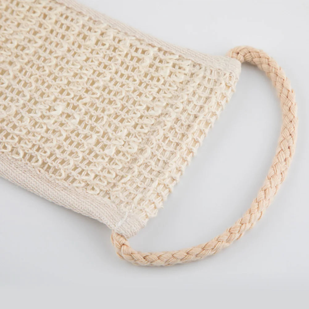 The Deep Clean — Sisal Back Scrubber Belt for Shower Exfoliation