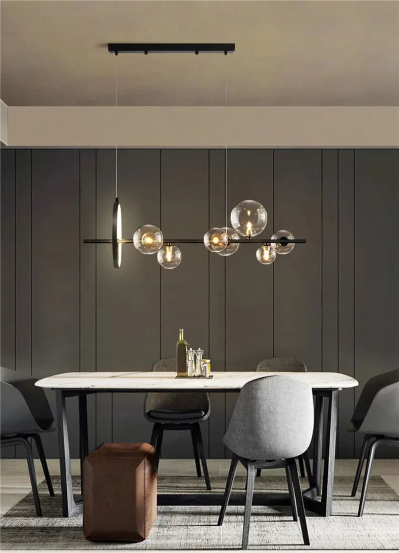 Modern Glass Bubbles Led Pendant Lights for Table Dining Room Kitchen Bar Chandeliers Lamps Home Decor Lusters Lighting Fixture Jonine&