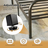 JHK Square Metal Platform Bed Frame Heavy Duty with 11.9" Under-Bed Storage No Box Spring Needed Easy Assembly For Living Room Jonine&