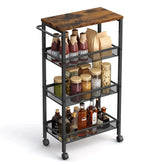 VASAGLE 4-Tier Rolling Storage Trolley — Space-Saving Cart with Wheels Jonine’s Corner