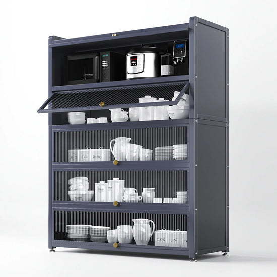 Five Levels of Order — 5-Tier Steel Kitchen Storage Cart