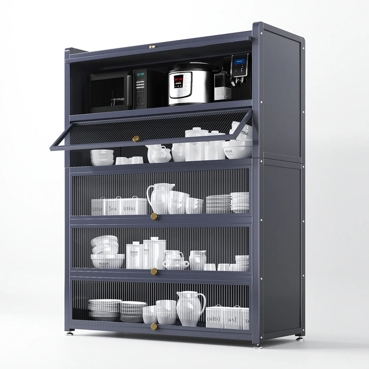 Five Levels of Order — 5-Tier Steel Kitchen Storage Cart