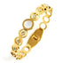 Fashion Simple Stainless Steel 3 Crystal Bracelet Bangle