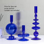 Colored Glass Candle Holder Set of 3 — Romantic Modern Home Décor