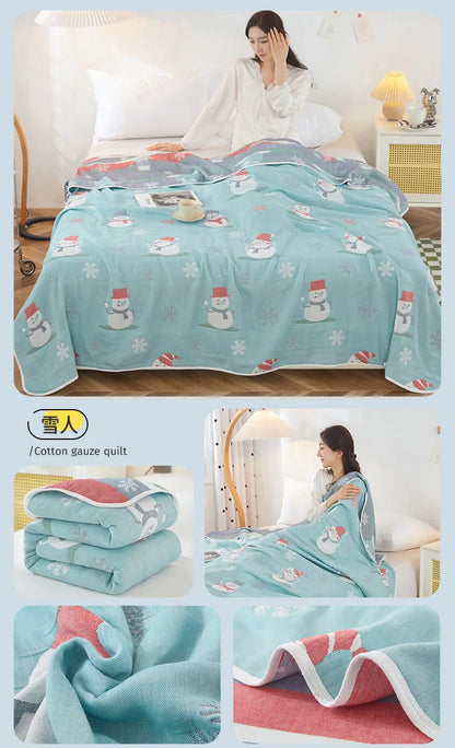 Cotton Gauze Summer Quilt — Solid