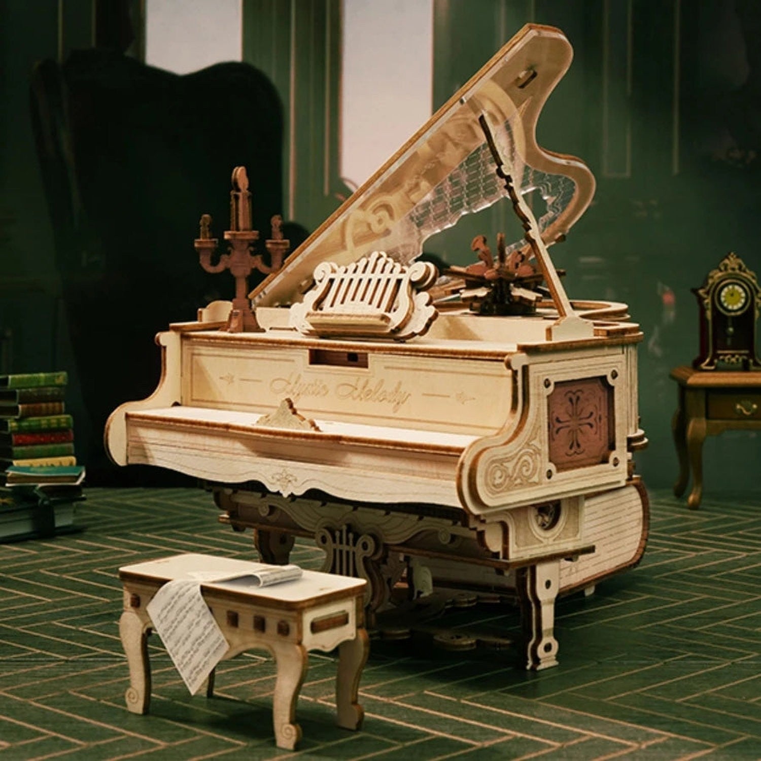 ROKR Magic Piano — 3D Wooden Puzzle Music Box