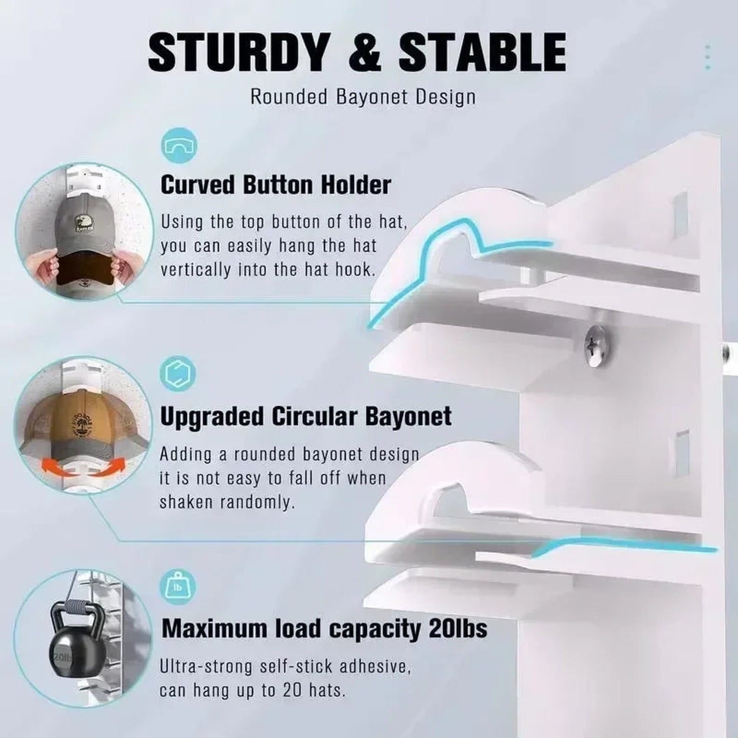 Wall-Mount Hat Rack