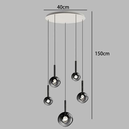 Nordic Stair Chandelier — Living &amp; Dining Room Pendant Ceiling Light