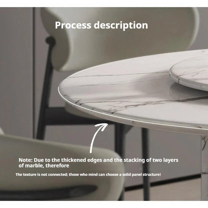 Custom Luxury French Marble Dining Table — Natural Stone
