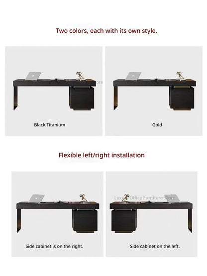 Italian Minimalist Luxury Study Desk