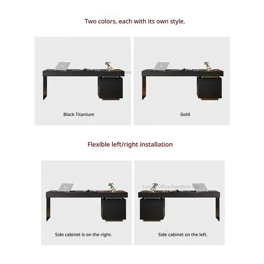 Italian Minimalist Luxury Study Desk — Jonine’s Corner – Elegant Home Office Jonine’s Corner