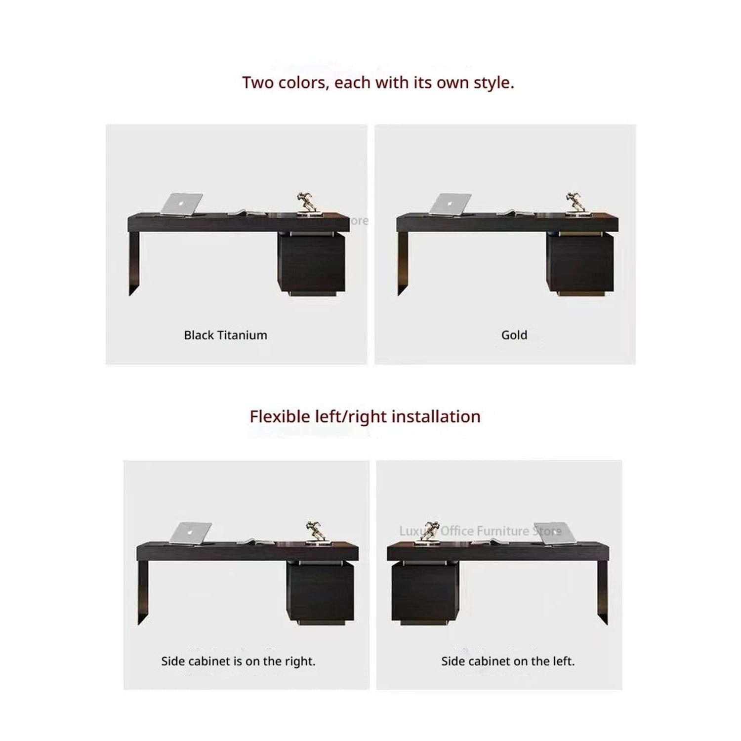 Italian Minimalist Luxury Study Desk