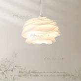 White Rose Petal Pendant Light — Nordic Sculptural Chandelier Jonine&