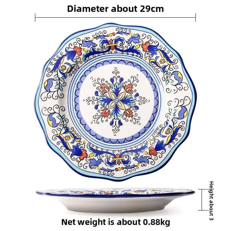 The Artisan Table — Hand-Painted Ceramic Dinner Plate