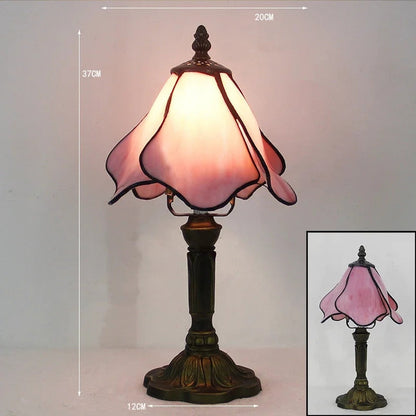 Old World Glow — European Retro Art Glass LED Desk Lamp