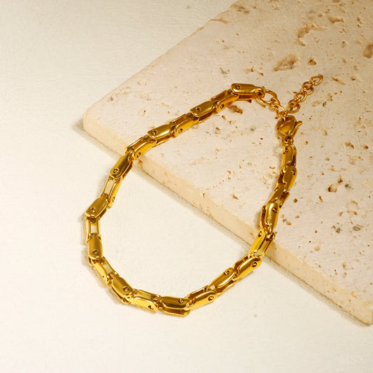 Stainless Steel Bohemian Anklet — Personalized Boho Foot Jewelry