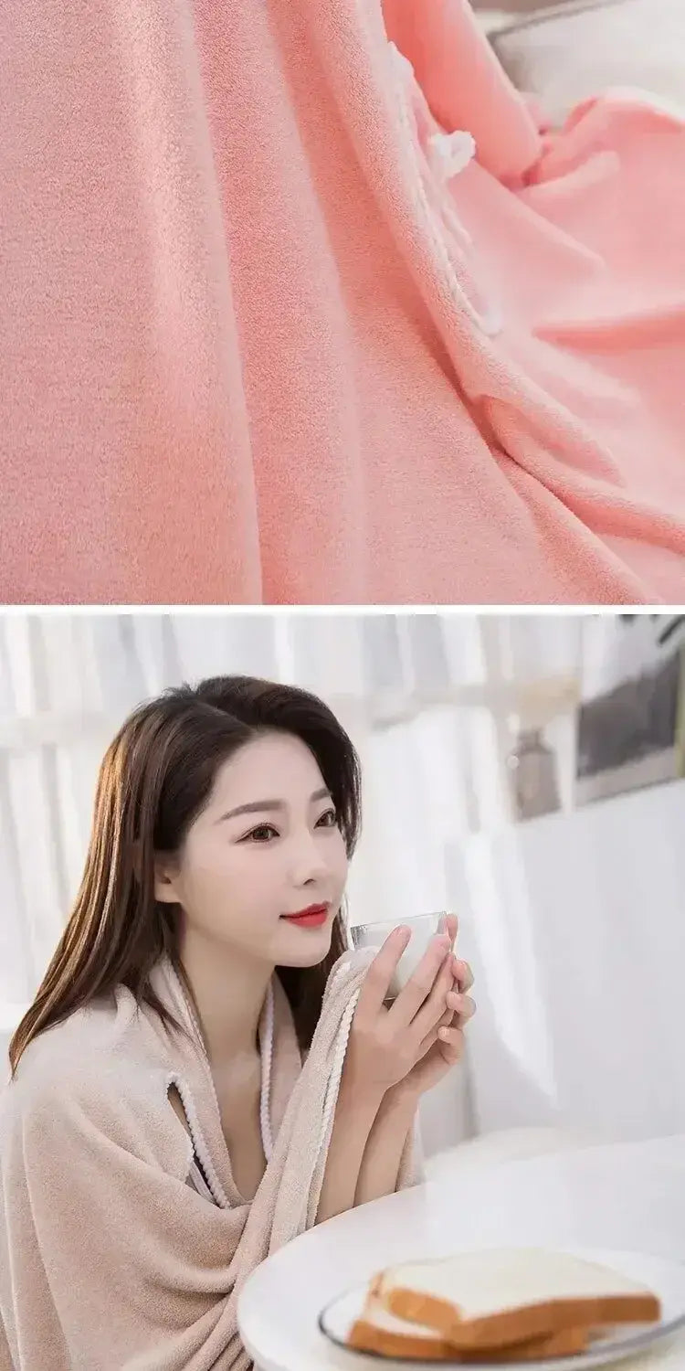 Wrap & Go — Wearable Fast-Dry Bath & Beach Towel (140×85cm)