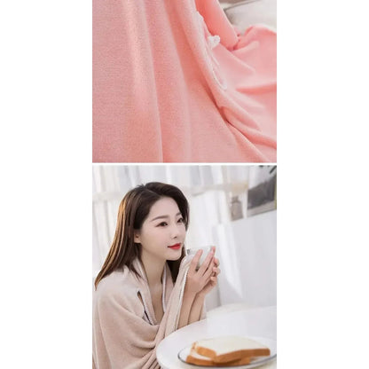 Wrap &amp; Go — Wearable Fast-Dry Bath &amp; Beach Towel (140×85cm)