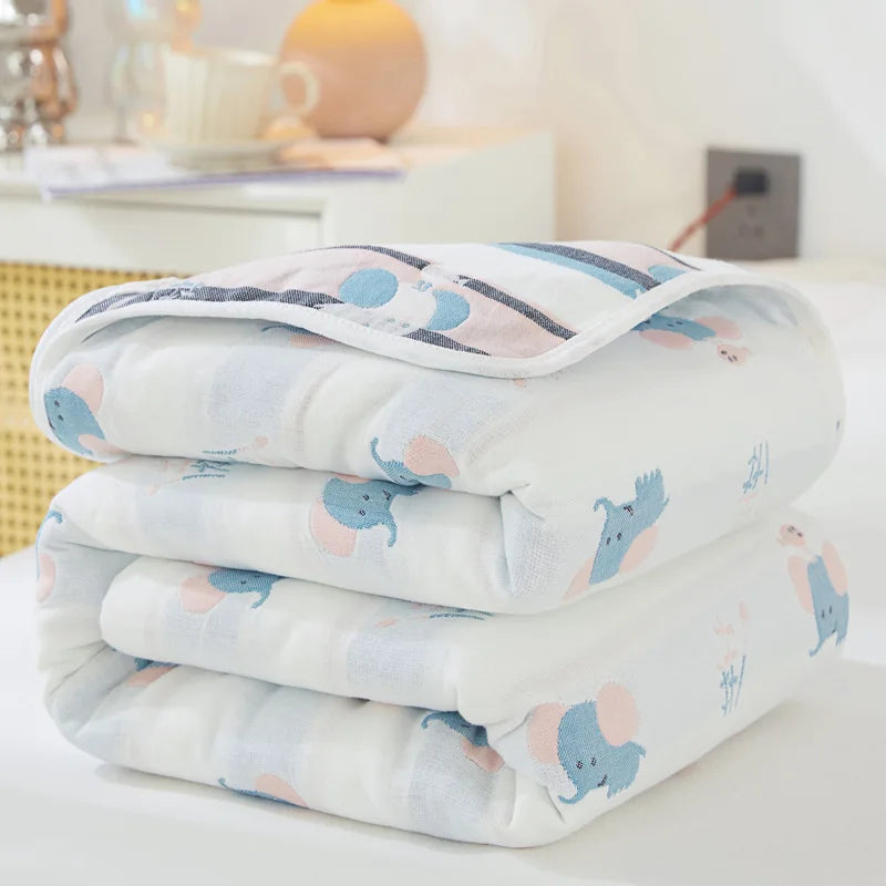 Cotton Gauze Summer Quilt — Solid