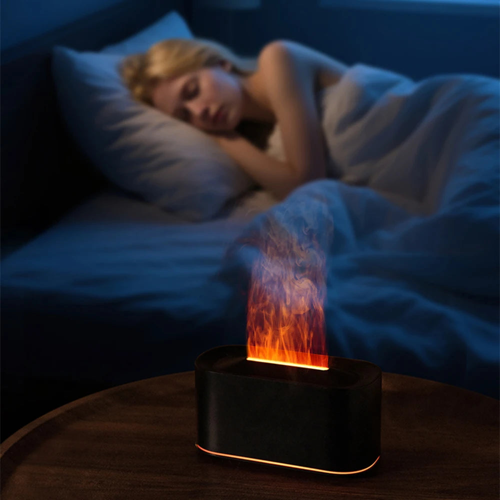 Flicker & Flow — Flame Effect Aromatherapy Diffuser & Humidifier