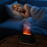 Essential Oil Diffuser,Flame Colorful Water Vapor Fire Humidifier for Aromatherapy Aroma Therapy Machine Room,Flame Diffuser Jonine’s Corner