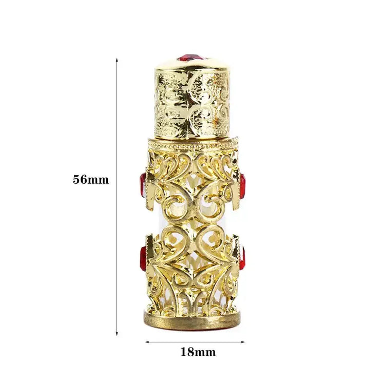 The Dubai Dropper — Arabian-Style Gold Rhinestone Refillable Perfume Bottle (3ml) Jonine’s Corner