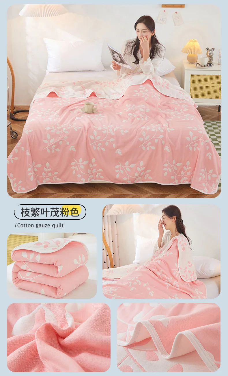 Cotton Gauze Summer Quilt — Solid