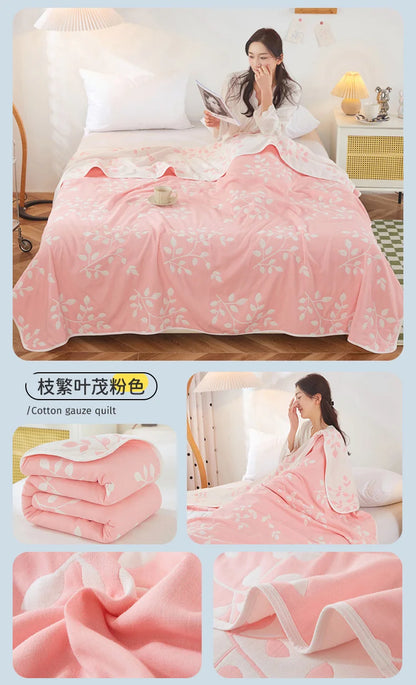 Cotton Gauze Summer Quilt — Solid