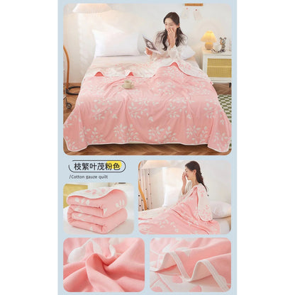 Cotton Gauze Summer Quilt — Solid