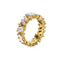 Stainless Steel Ring for Women Inlaid Zircon Rings Waterproof Romantic Fashion Jewelry