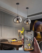 Modern Home Decor Lights Glass Pendant Light Lamps for Living Room Chandeliers for Dining Room Hanging Light Indoor Lighting Jonine&