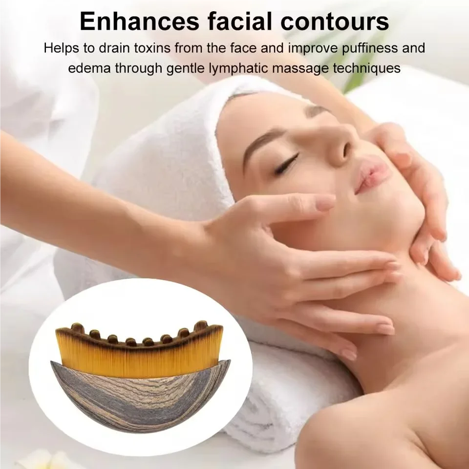 Lymphatic Contour Face Brush — Chin &amp; Jawline Sculpting Massager