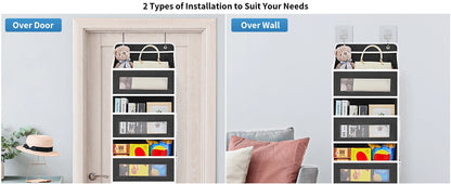 Over-the-Door 5-Shelf Fabric Organizer