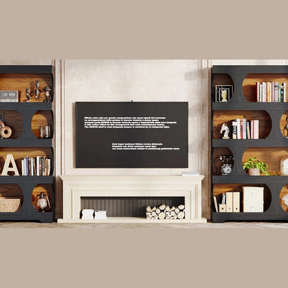 Stories on Display — Tribesigns 71" S-Shaped Bookcase