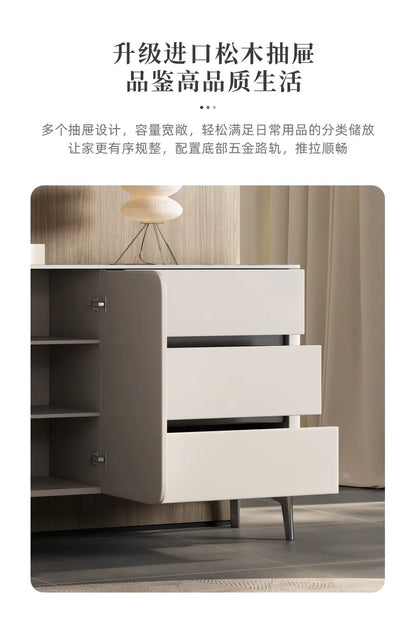 Premium Minimalist Display Cabinet — Light Luxury Living Room Storage