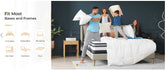 Vesgantti 12" Hybrid Mattress – Memory Foam & Pocket Spring for Medium Firm Comfort