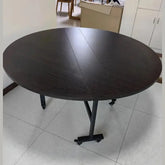Gather & Dine — Minimalist Round Dining Table with Metal Legs, 100cm & 120cm Jonine’s Corner