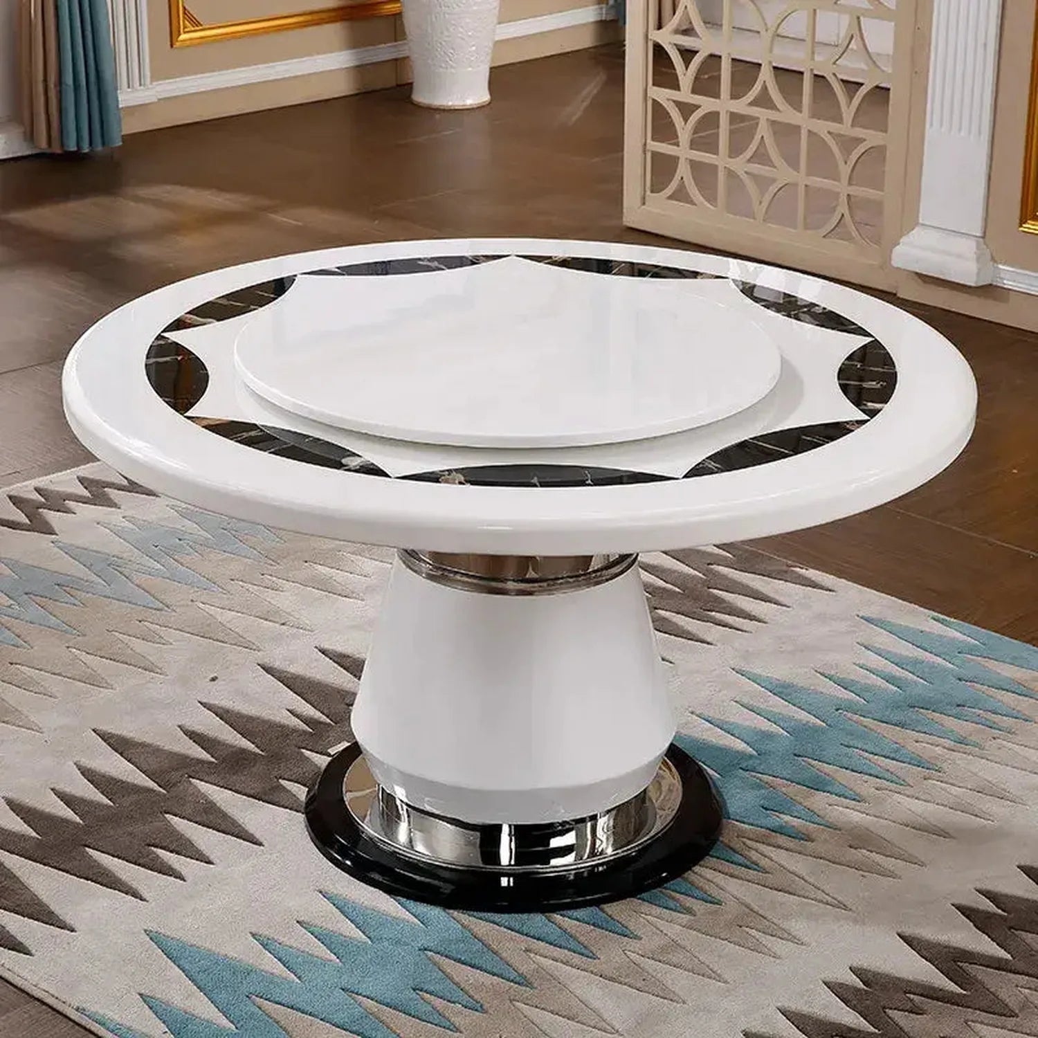 The Bistro Moment  Round Portable Dining & Console Table — Dining table