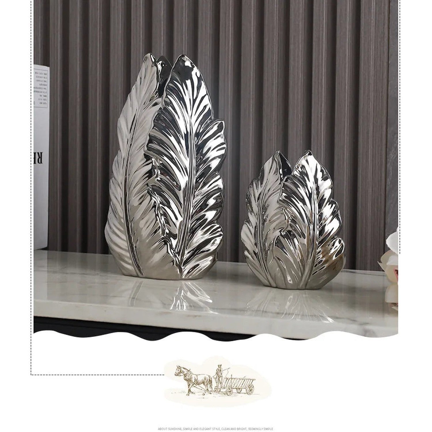 High-Glaze Ceramic Sculpture Vase — Modern Tabletop Decor