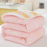 Cool Breathability Summer Quilt Multi-functional Cotton Gauze Fabric Towel Blanket Thin Breathable Duvet Skin-friendly Comforter Jonine’s Corner