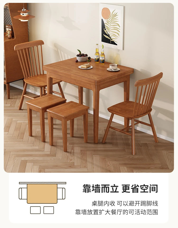 Glamour European Dining Table with Storage