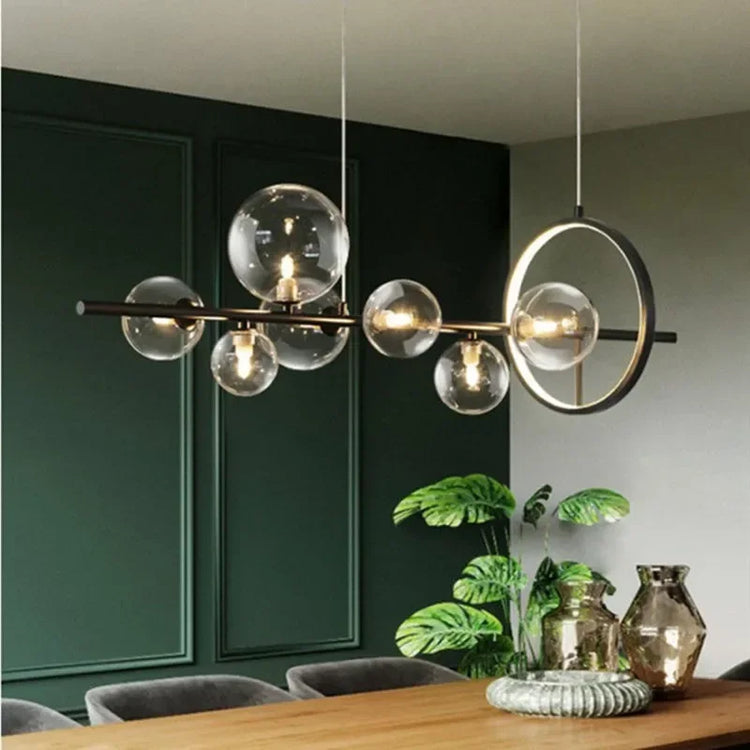 Modern Glass Bubbles Led Pendant Lights for Table Dining Room Kitchen Bar Chandeliers Lamps Home Decor Lusters Lighting Fixture Jonine&