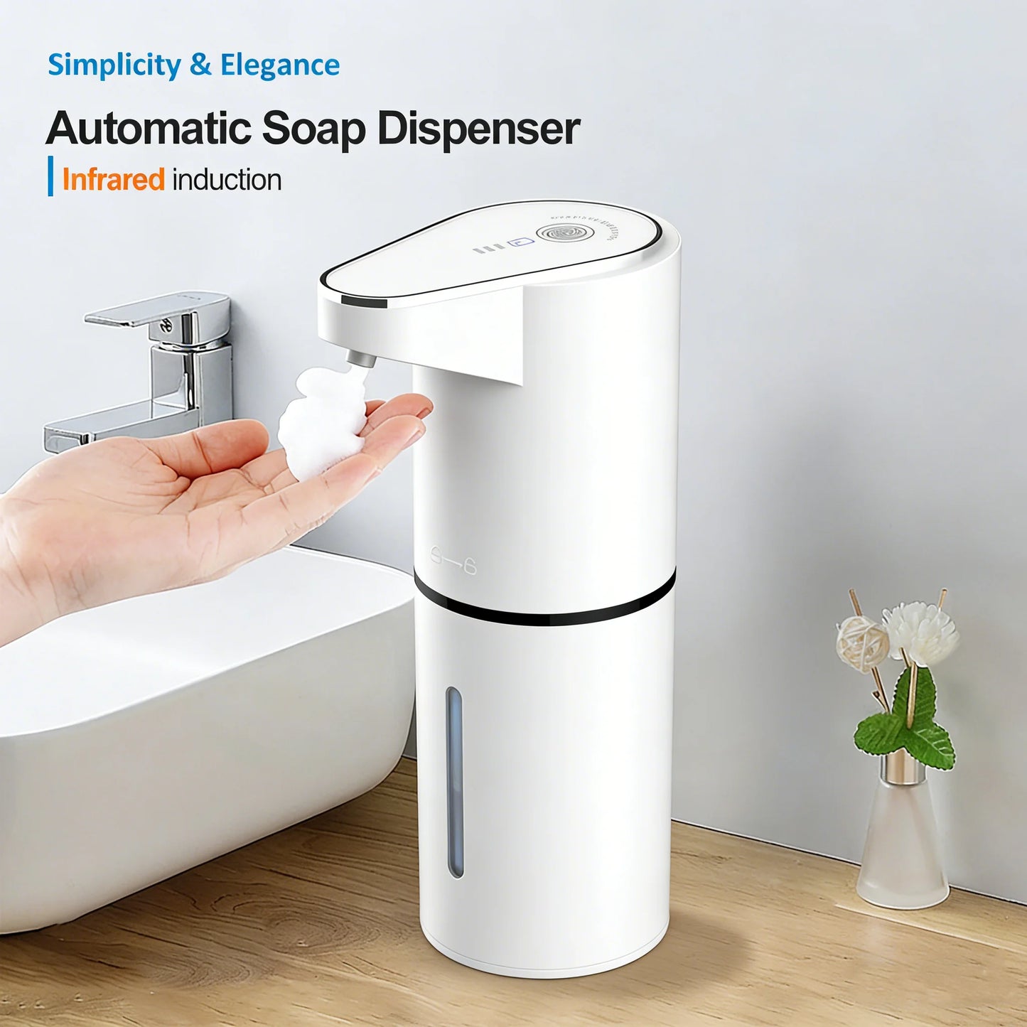 Touch-Free Clean — Automatic Sensing Foam Soap Dispenser, Wall Mounted