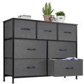 JHK Desser For Bedroom With 7 Fabric Drawers Organizer Storage Closet Chest Clothes For Living Room Display Cabinet Of Furniture Jonine&