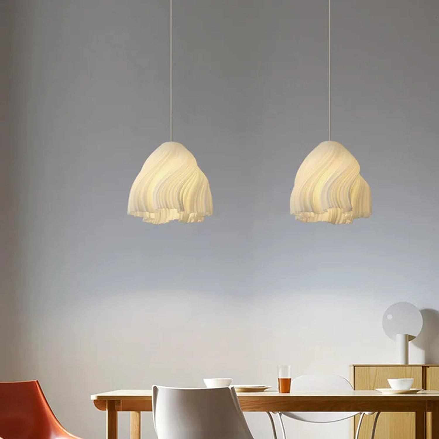 3D Floral Resin Pendant Light — Nordic Chandelier