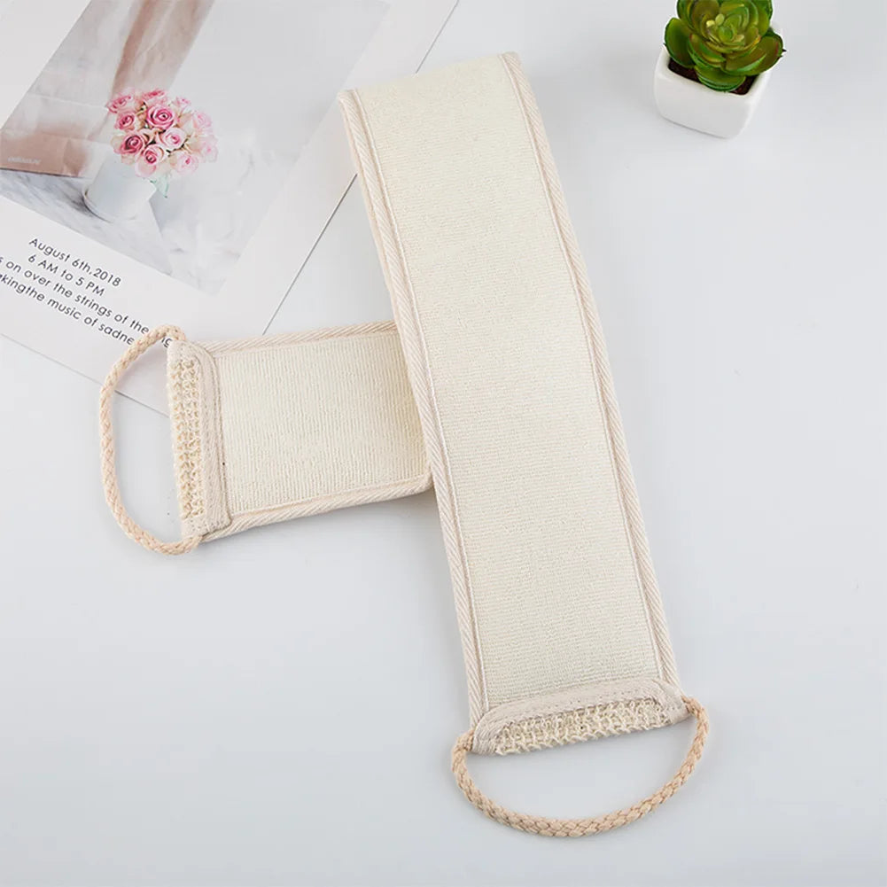 The Deep Clean — Sisal Back Scrubber Belt for Shower Exfoliation