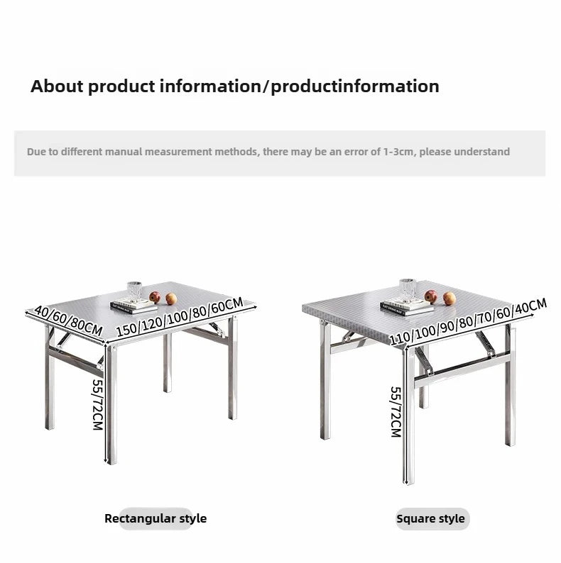 Foldable Stainless Steel Buffet & Serving Table