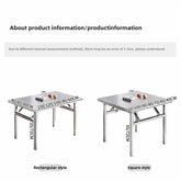 Buffet Serving Counter Home Dining TableStainless Steel Multifunctional Foldable Table Portable Outdoor Camping Desk Commercial Jonine’s Corner