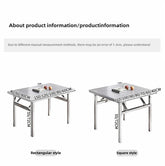 Buffet Serving Counter Home Dining TableStainless Steel Multifunctional Foldable Table Portable Outdoor Camping Desk Commercial Jonine’s Corner
